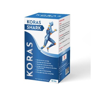 Koras Shark cải thiện Viêm khớp, thoái hóa khớp ( hộp 1 lọ 60 viên )