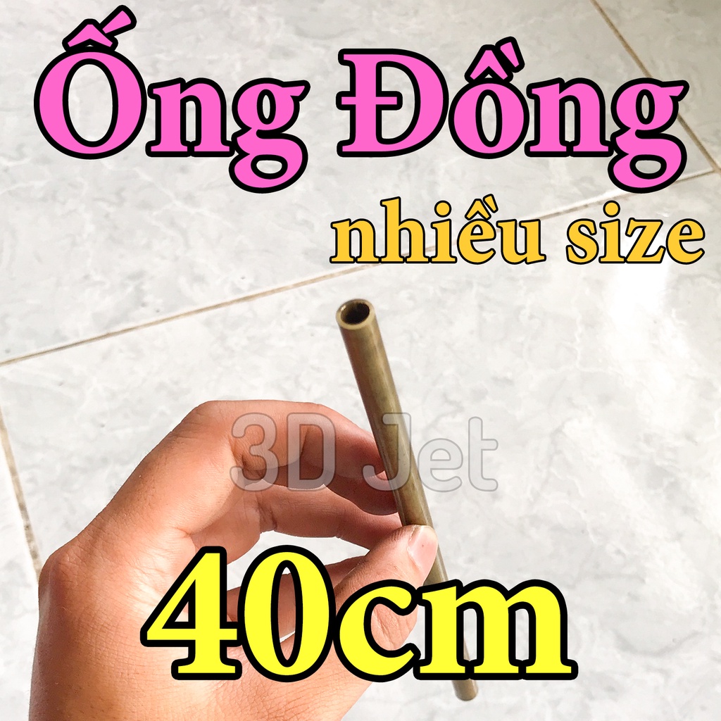 Ống đồng thẳng Dài 40cm, đồng thau , ống láp , trụ đồng