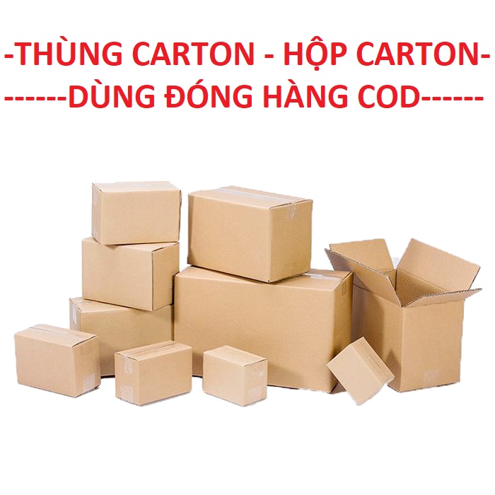 01 hộp carton đóng hàng 20x15x15 cm (Hộp dày dặn, 3 lớp, cứng, chuẩn Ship COD - Thùng giấy - Hộp giấy carton giá rẻ)