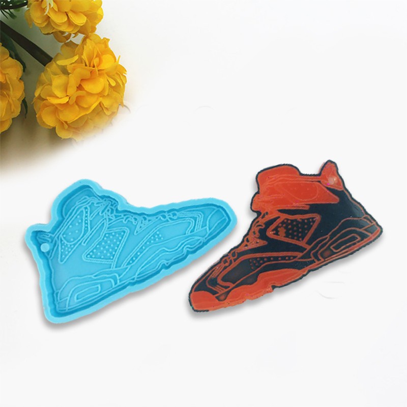 Khuôn Silicone Làm Móc Khóa Hình Giày Trang Trí Diy