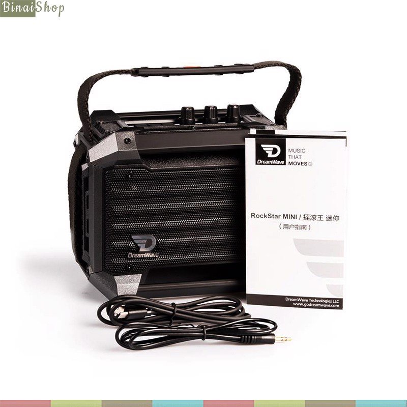 Dreamway ROCK STAR Mini - Loa Outdoor Bluetooth 5.0, Công Suất 40W, Nhỏ Gọn Cho Dã Ngoại, Phượt, Hiphop