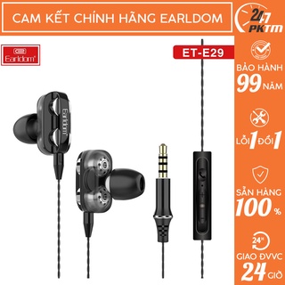 🛑CHÍNH HÃNG EARLDOM🛑 Tai Nghe Có Dây Earldom Kèm Mic Thiết Kế Độc Lạ E29 | Phụ Kiện Thông Minh 247 VN