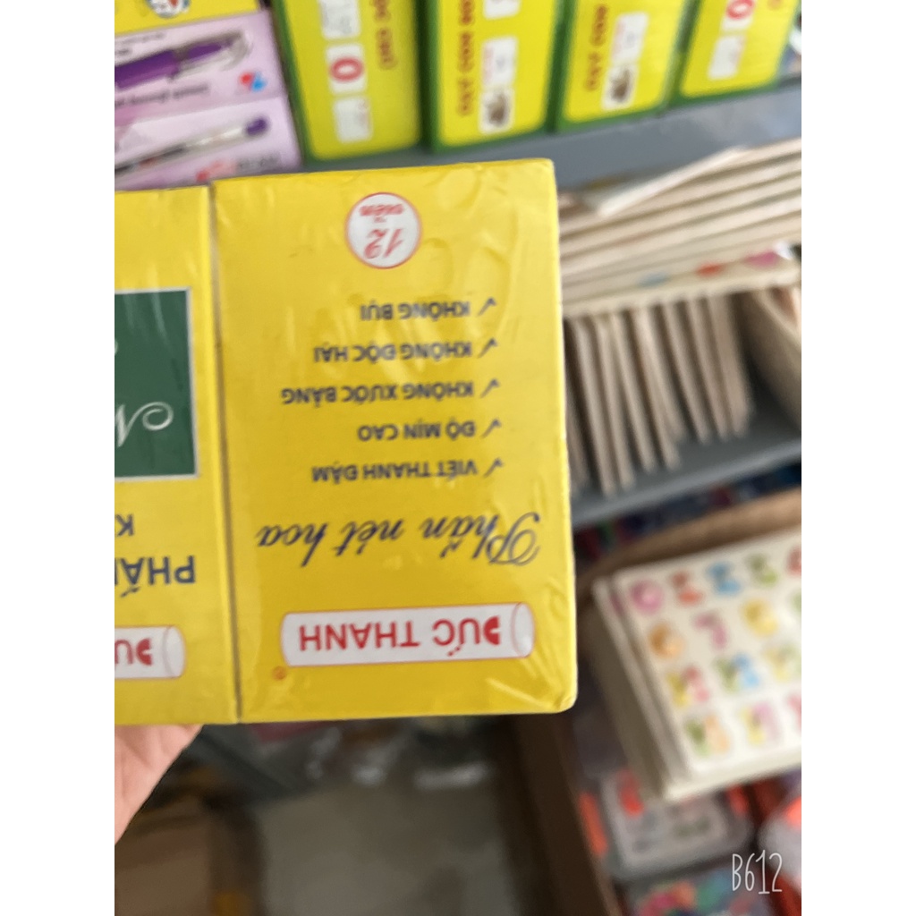 Hộp 12 viên Bút phấn trắng không bụi Đức Thanh