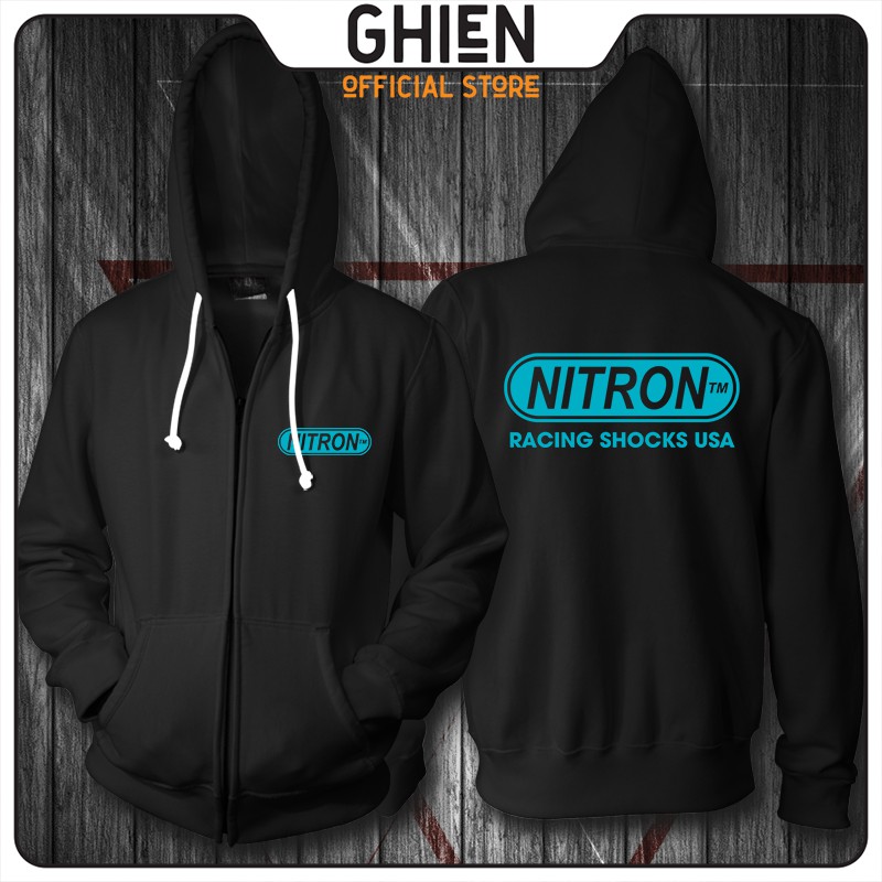 Áo khoác dây kéo UMAD unisex racing biker Nitron nam nữ vải da cá cao cấp co giãn 4 chiều, thoáng mát