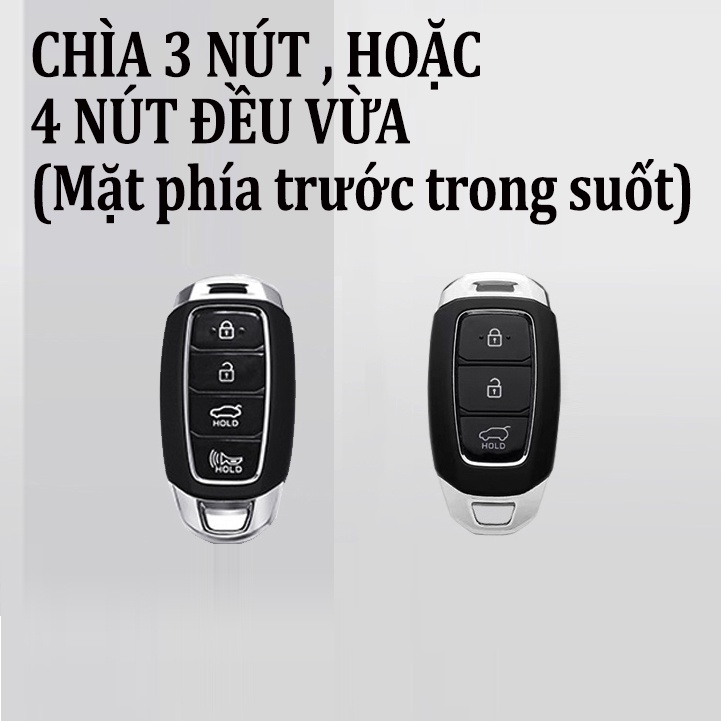 Vỏ ốp chìa khoá xe hơi, Bọc chìa ô tô Huyndai santafe 2020, Accent 2021, Kona M07-B1 dolashop