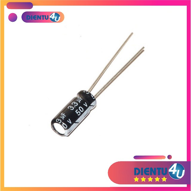 10 Tụ Hóa 3.3uF 50V 3.3uF/50V