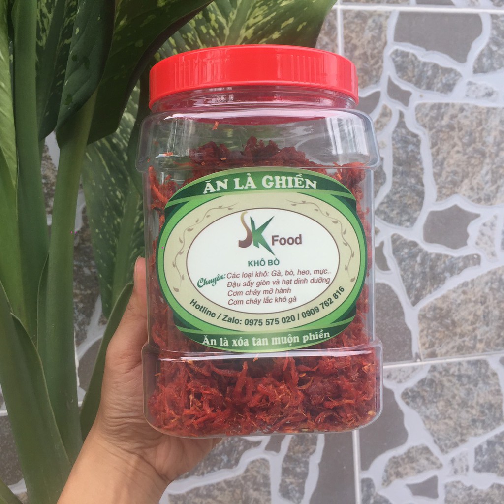 KHÔ BÒ SỢI 500G SK FOOD THƠM NGON CHẤT LƯỢNG