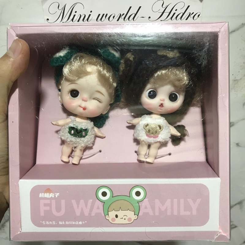 Búp bê nhựa faceup vẽ mặt Size ob11 baby bjd 1/12 đã fu face Up dễ thương.