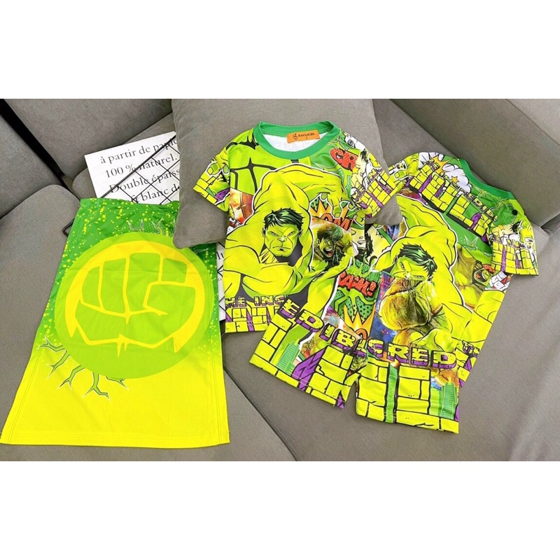 Đồ bộ bé trai siêu nhân 3D size đại