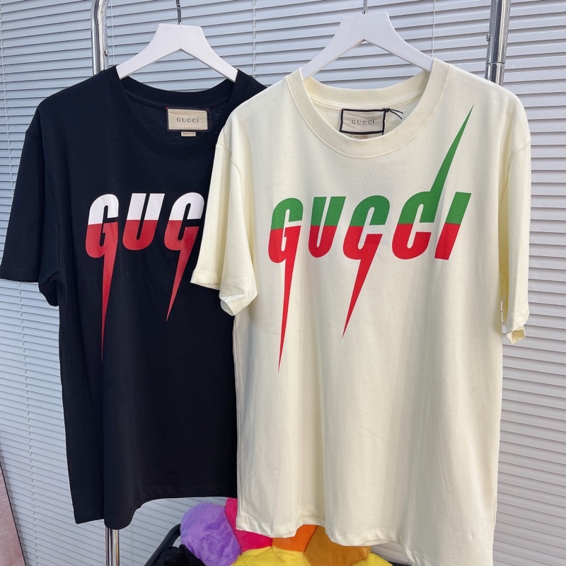 Áo thun G.U.C.C.I Tia Sét, chất Cotton Co Dãn 4 Chiều - Trend 2022
