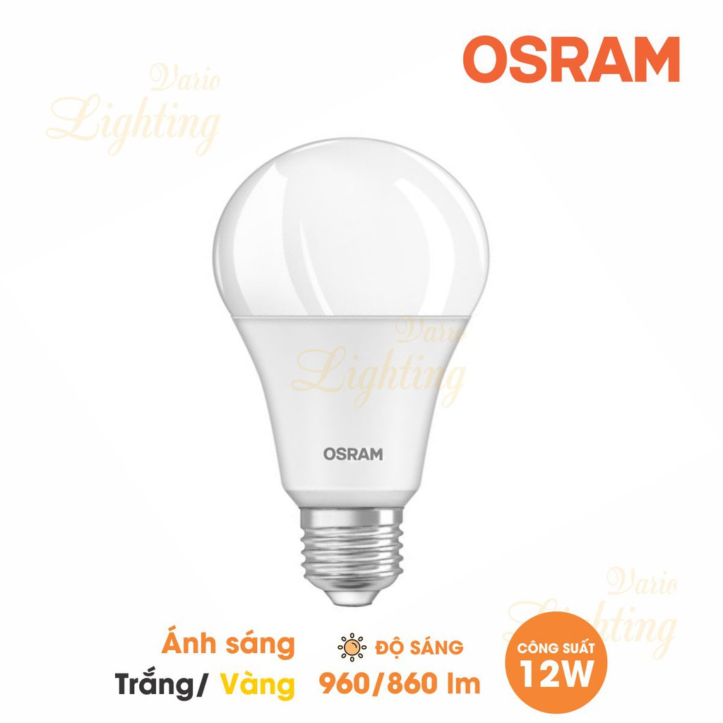 Bóng đèn LED Bulb ECO CLASSIC A E27 OSRAM - [HÀNG CHÍNH HÃNG] Thiết kế cổ điển, ánh sáng chất lượng cao