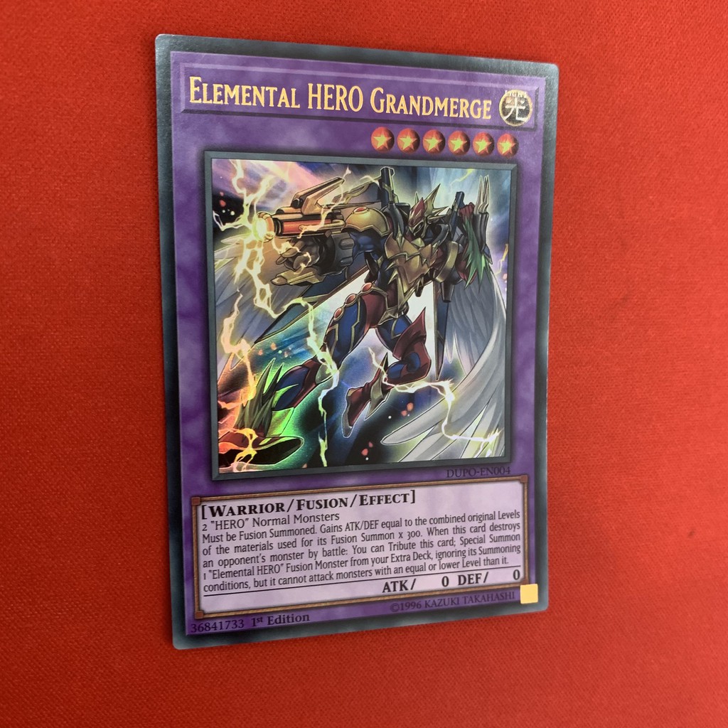 EN]Thẻ Bài Yugioh Chính Hãng] Elemental Hero Grandmerge
