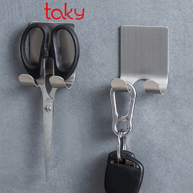 Móc Giá Inox - Taky, Treo Đa Năng, Treo Đồ Dùng Trong Nhà Tắm, Khu Bếp, Dính Tường Chắc Chắn, Tiện Dụng, Sang Trọng 2012