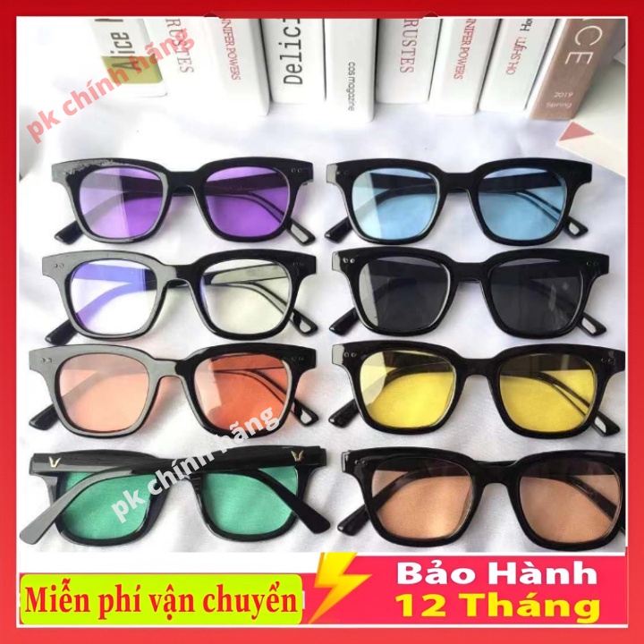 Mắt kính Chữ V unisex ,Kính Giả Cận thời trang gọng kính mát nam nữ nhiều màu phong cách, Kính 4k