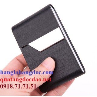 Hộp đựng thuốc lá 08 điếu, bọc da, nắp gập xéo cá tính & sang trọng