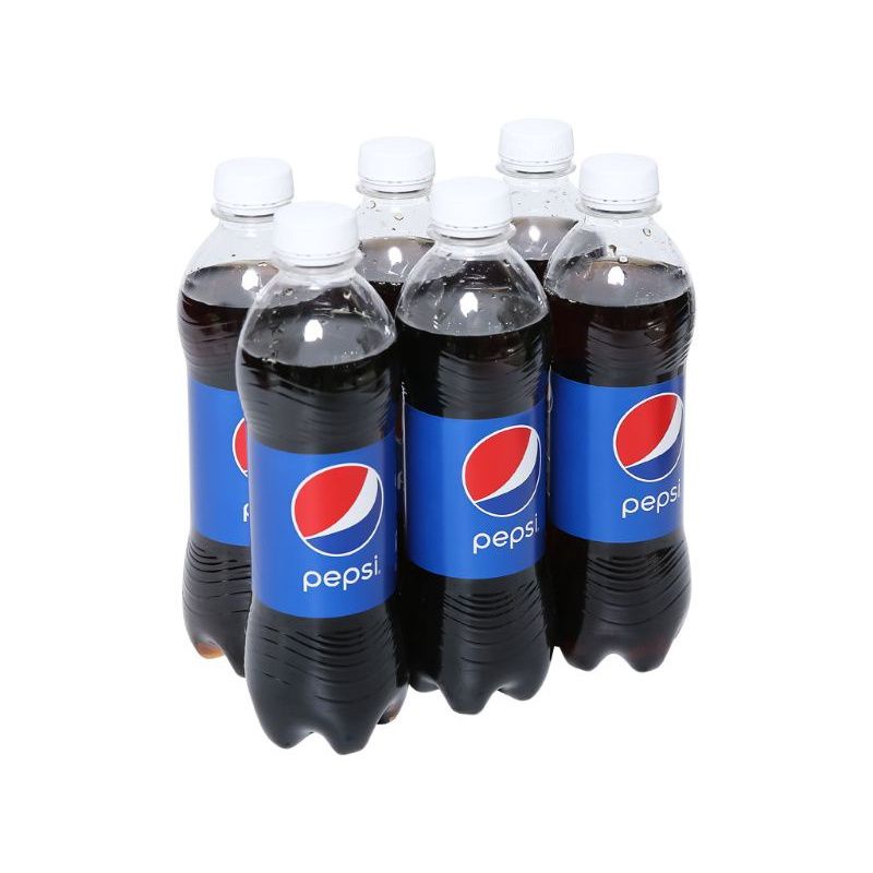 Now Ship - Lốc 6 chai nước ngọt có gas Pepsi chai 390 ml