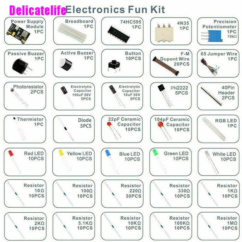 Bộ bo mạch Breadboard điện tử kèm dây cáp 830 lỗ