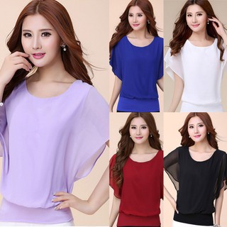 Áo voan cánh dơi đơn giản