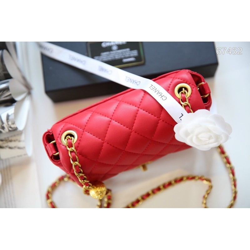 Túi đeo chéo cha.nel classic quả cầu mini