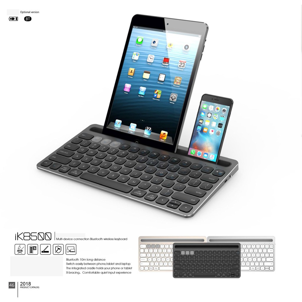 Bàn phím Keyboard Bluetooth FD-iK8500. Vi Tính Quốc Duy