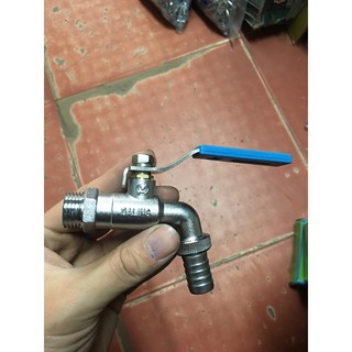 Vòi nước vòi gạt tay xanh phi 15 tặng kèm 1 cuộn băng tan Lohandstore