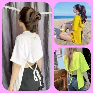 🍓 Áo thun 3/4 cột dây lưng sau đủ màu
