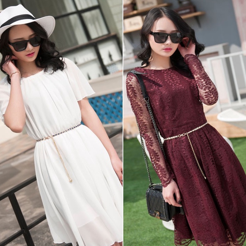 Đai Eo Váy Đầm Áo Thun Blazer Sơ Mi Ngọc Trai Bản Nhỏ Style Hàn Quốc Douyin Hot Ulzzang Legaxi