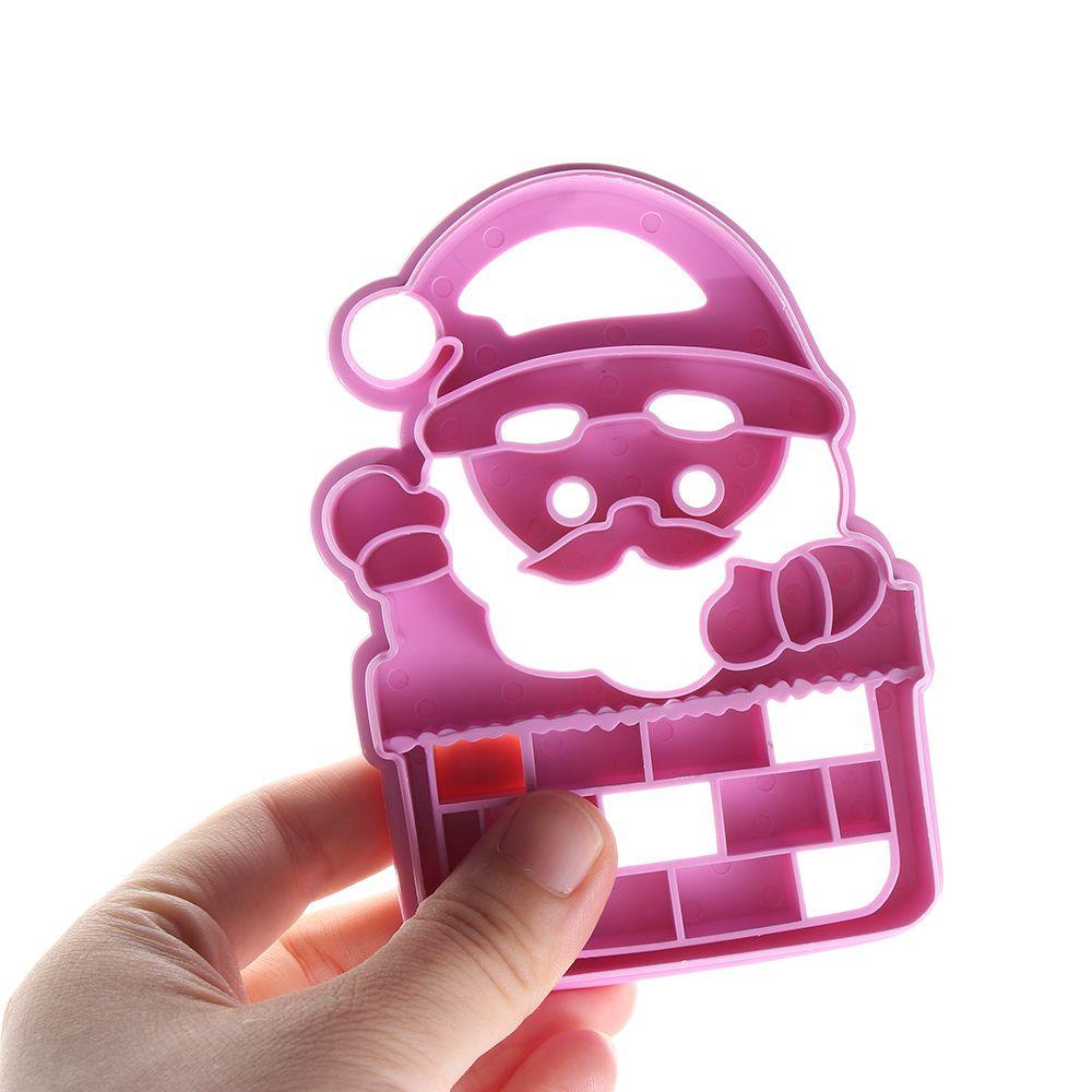 Set 4 Khuôn Cắt Bánh Quy Tạo Hình Chủ Đề Giáng Sinh Hoạt Hình