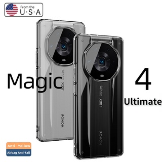 Ốp điện thoại pc trong suốt viền mềm chống sốc chống dấu vân tay cho honor magic4 ultimate magic 4 pro