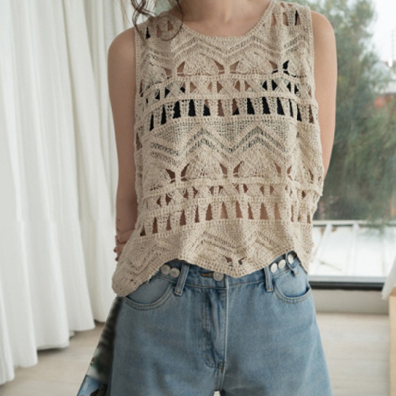 Áo Tank Top Dệt Kim Cổ Chữ V Thời Trang Cho Nữ