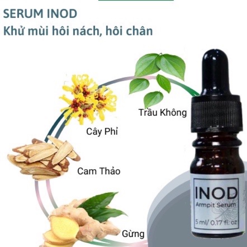 (chính hãng) Serum hôi nách INOD Huyền Phi 5ml tác dụng triệt hôi nách, hôi chân , mồ hôi tay chân