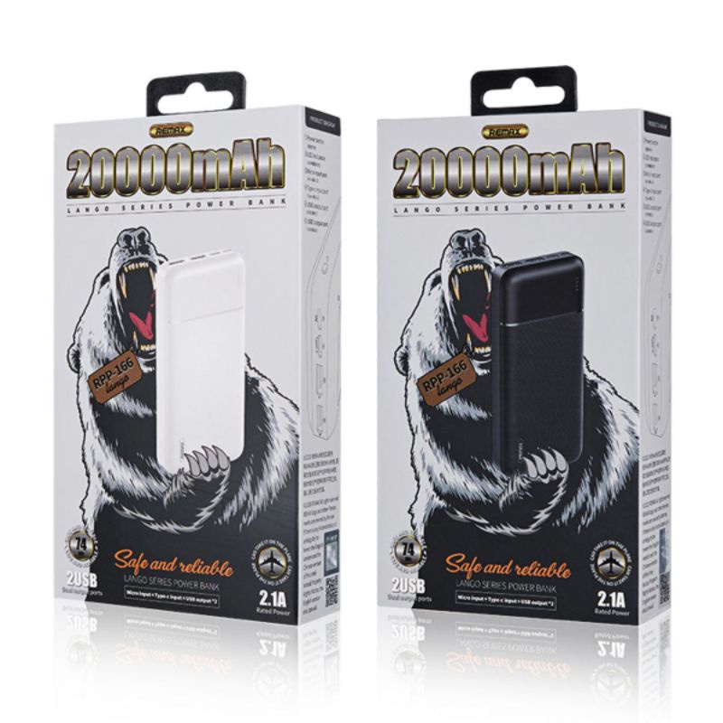Pin Dự Phòng 20.000mAh Remax RPP-166 Chính Hãng