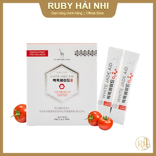 [MUA 2 TẶNG 1] Collagen Trắng Da White Jade Aid Chính Hãng Hàn Quốc (30 tuýp)