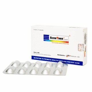 Viên uống ngăn ngừa mụn cho da nhờn acneteen 30 viên