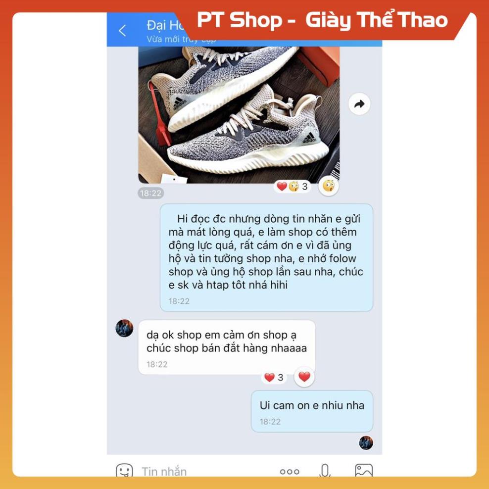 [FreeShip+Giá Hủy Diệt] Giầy Alphabounce xịn sò Full phụ kiện, Giày Sneaker Alphabounce muối tiêu trắng , Hót trend