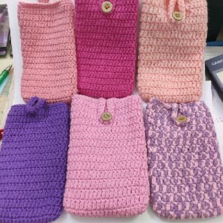 Túi đựng điện thoại handmade bằng Len