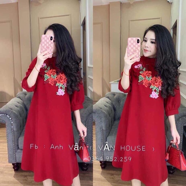 Váy Hoa Đỏ