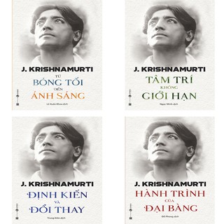 Sách - Combo Krishnamurti Từ Bóng Tối Đến Ánh Sáng, Tâm Trí Không Giới Hạn, Định Kiến Và Đổi Thay, Hành trình đại bàng