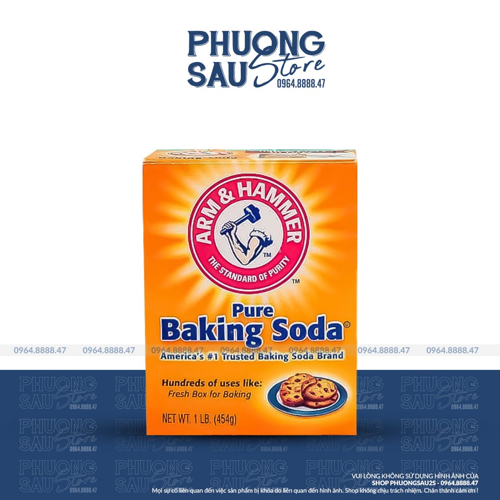 [CHÍNH HÃNG] Bột Nở Baking Soda 454g Đa Công Dụng.