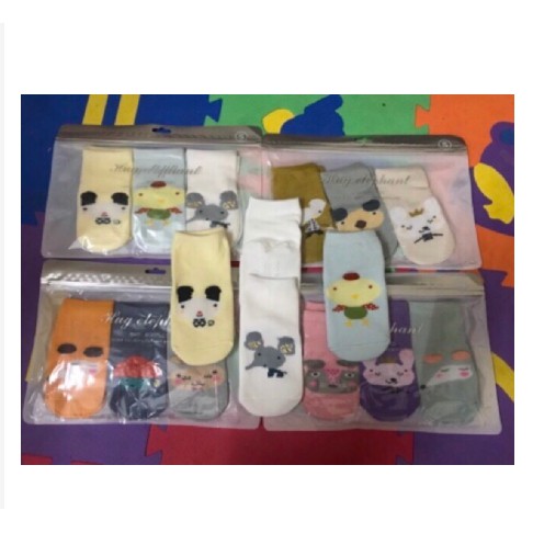 COMBO 5 ĐÔI TẤT Pony Kid's CAO CỔ CÓ CHỐNG TRƯỢT TỪ 0-4 TUỔI,TẤT TRẺ EM LOẠI CAO CỔ HÌNH THÚ PHONG CÁCH HÀN QUỐC