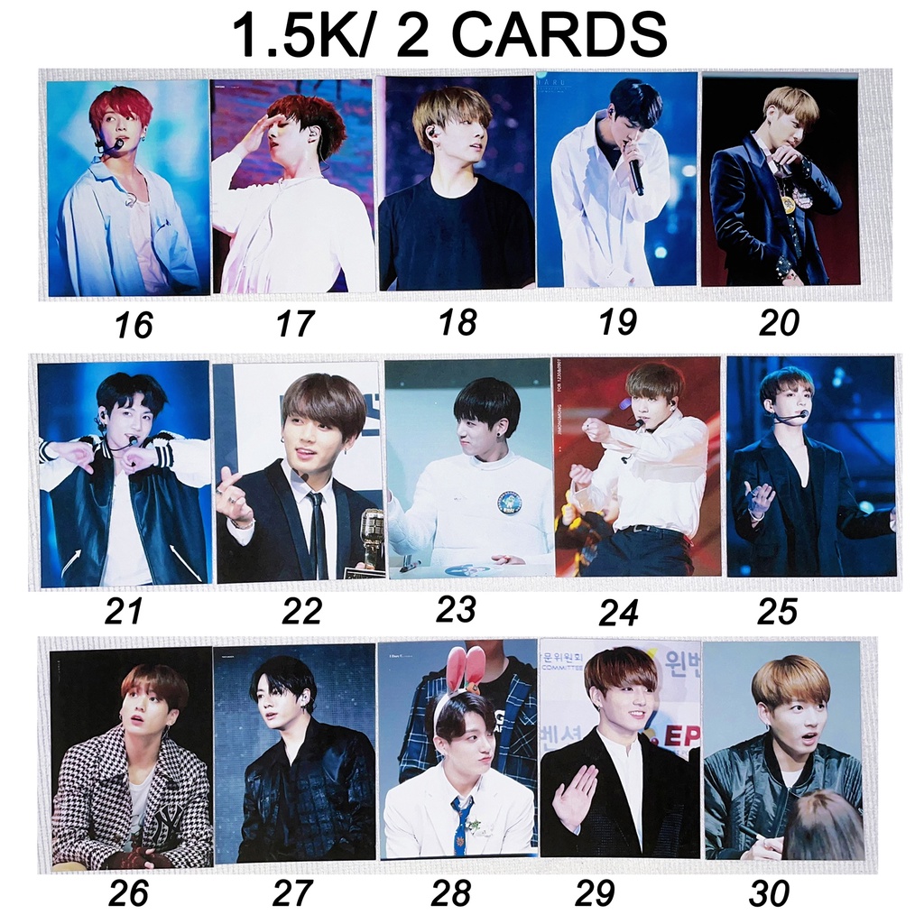 Sale set card hình của JUNGKOOK BTS