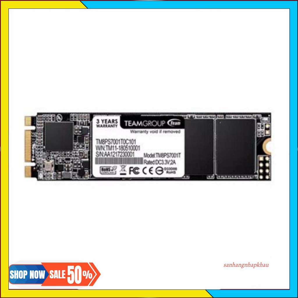 Ổ cứng Team Group SSD MS30 M.2 SATA SSD 128Gb - Hàng chính hãng