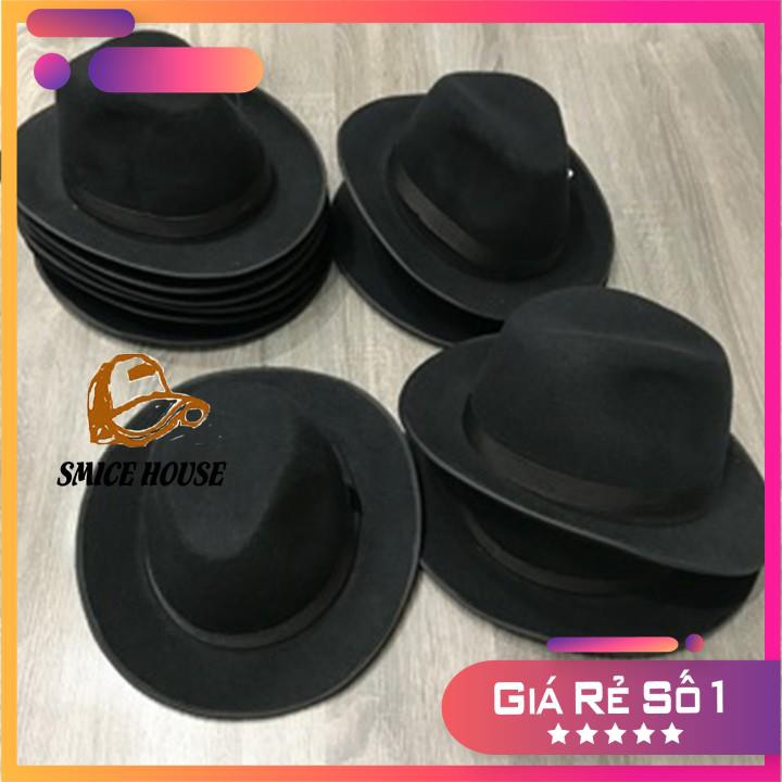 NÓN FEDORA VÀNH NHỎ, MŨ FLAT, MŨ PHỚT NỈ