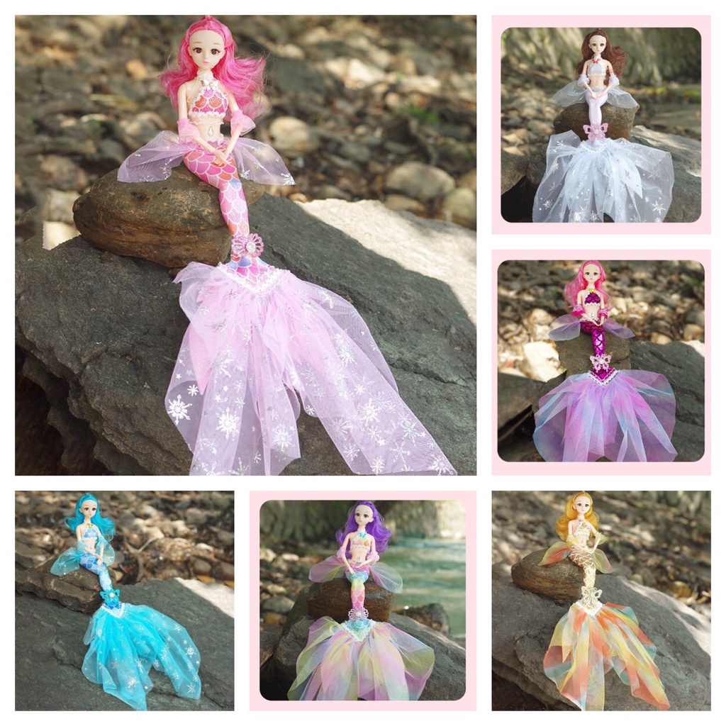 Búp Bê BJD 13 Khớp Nàng Tiên Cá Lấp Lánh Dễ Thương - Cao 45cmp