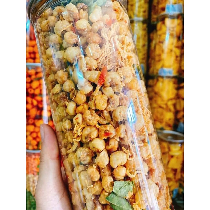 Bắp Lắc Khô Gà Lá Chanh Hũ Pet 350gr
