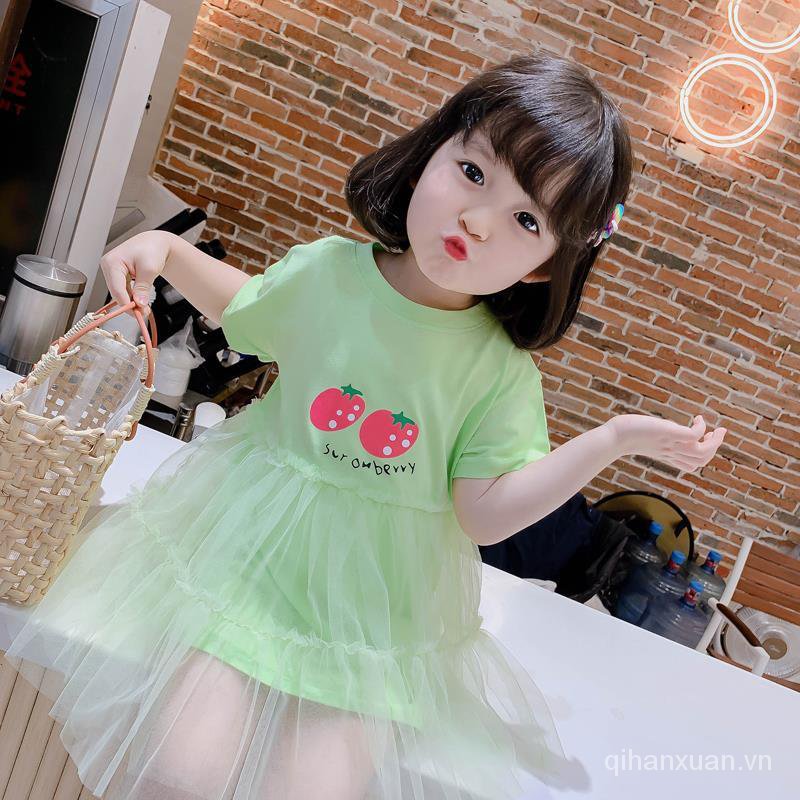 Cô Gái Ăn Mặc Mùa Hè, Quần Áo Trẻ Em Hàn Quốc Mới Váy Trẻ Em Mùa Hè Bé Gái Phong Cách Công Chúa