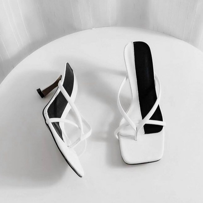 Guốc sandal sỏ ngón gót nhọn 7cm hàng đẹp - g97