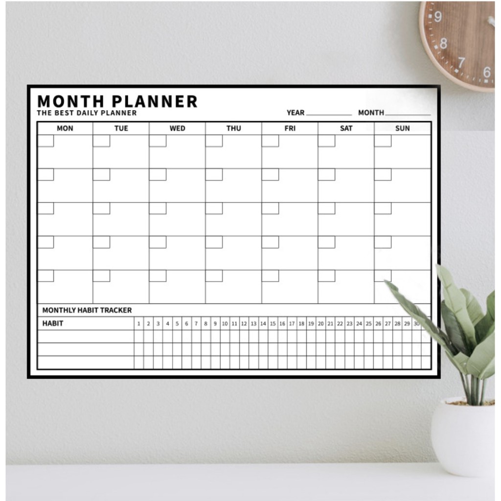 Bảng Quản lý kế hoạch từ tính nam châm Magnetic Planner