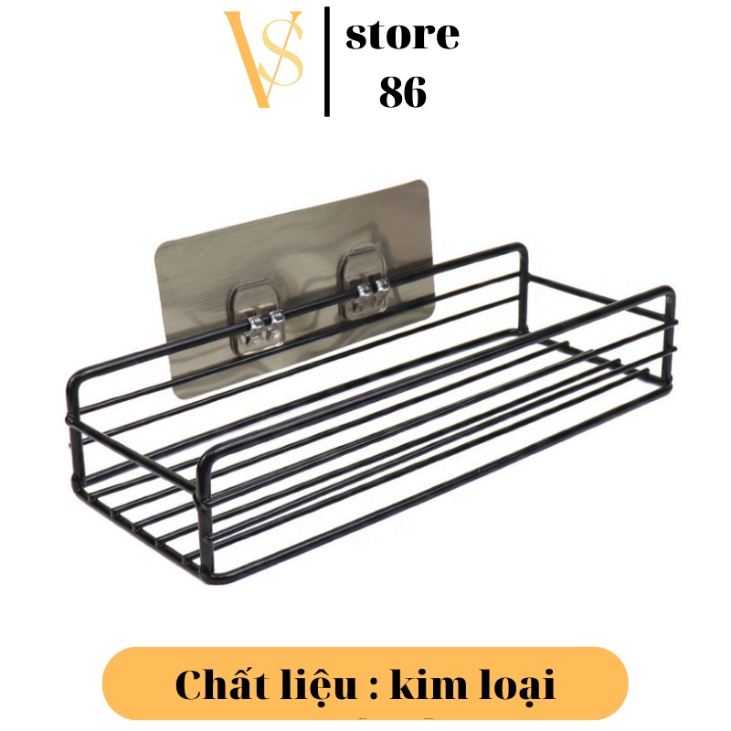 Kệ Sắt Dán Tường Nhà Tắm,Kệ Hình Chữ Nhật Cho Nhà Bếp ,Tiện Lợi, Dễ Sử Dụng, Siêu Chắc Chắn
