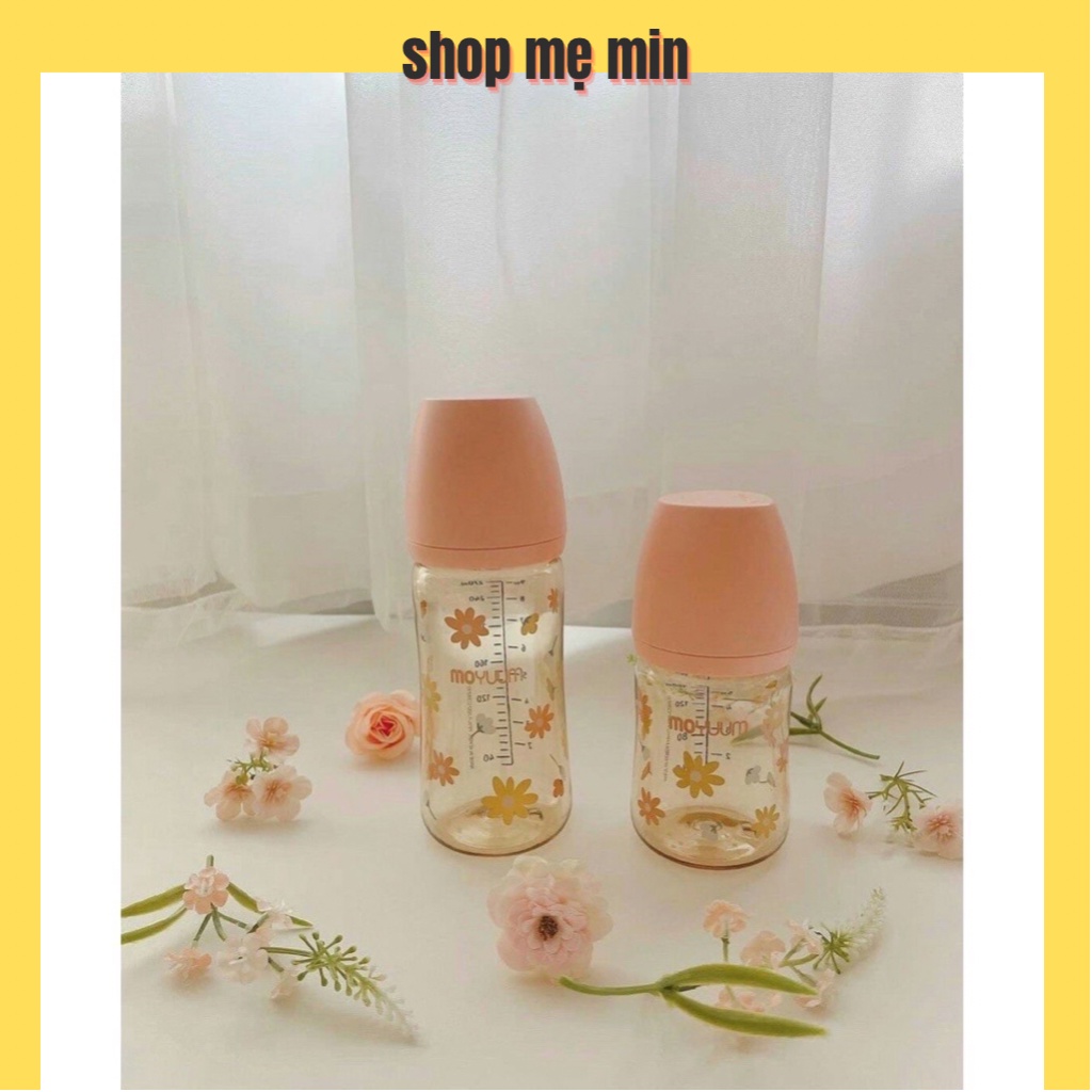 Bình Sữa Moyuum Hoa Cúc Daisy/ Bình Moyuum Hồng Limited Edition 2022 Hàn Quốc 170ml/ 270ml PPSU